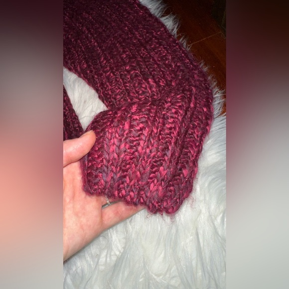 DEX Chunky Knit Sweater In Berry Melange, Size 3X - Picture 11 of 16